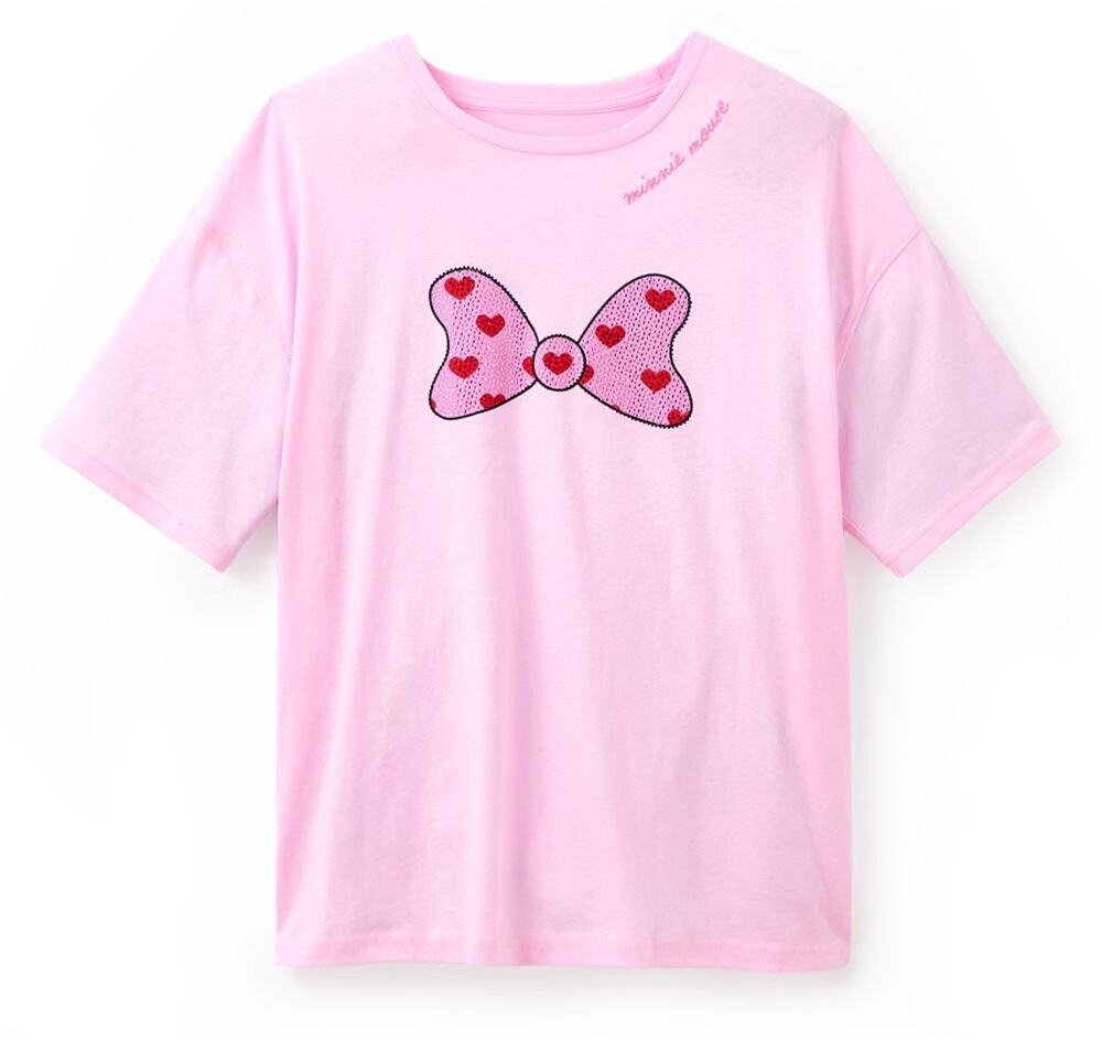 Disney Parks Minnie Mouse Pink Bow rhinestone T-shirt